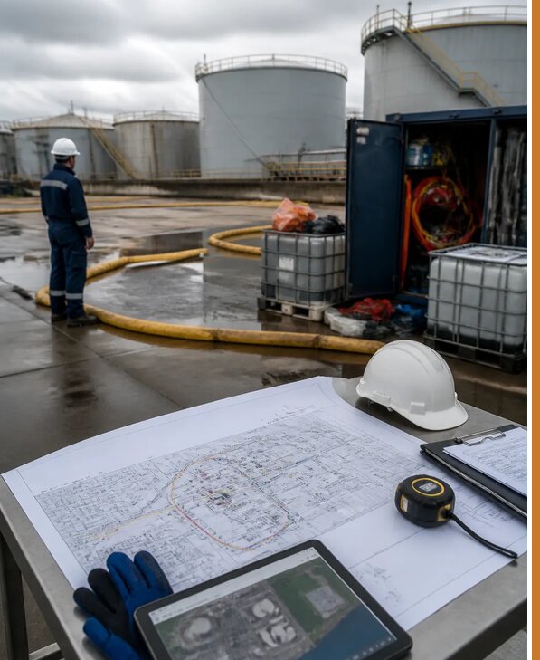 Разработка плана ликвидации разливов нефти в Тихорецке